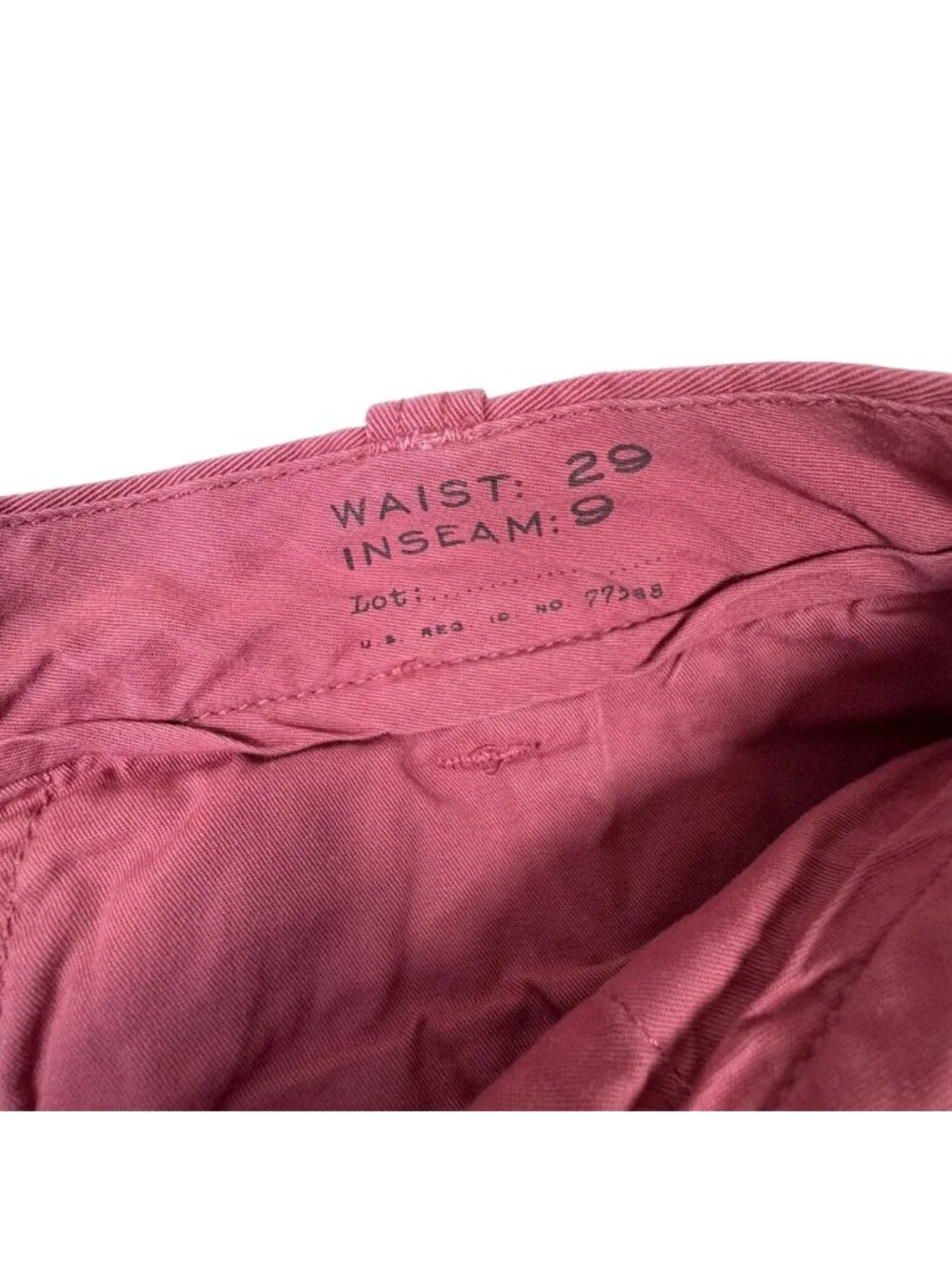 J. Crew Stanton Mens Chino Shorts Sz 29 Pink Preppy Summer